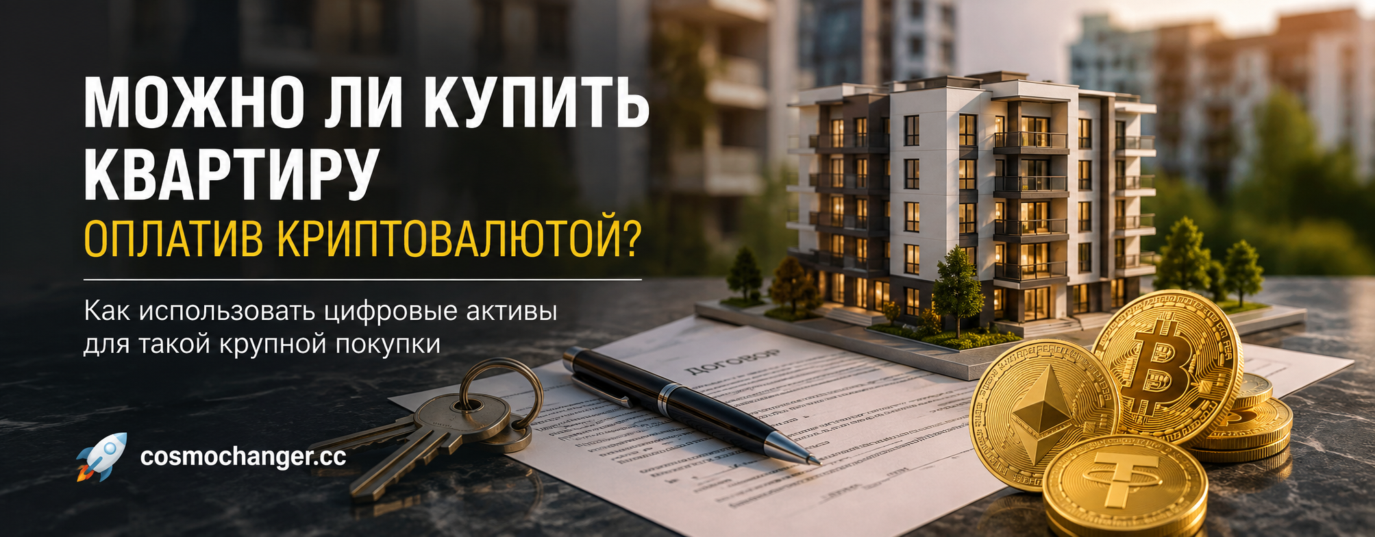 Можно ли купить квартиру, оплатив криптовалютой? Как использовать цифровые активы для такой крупной покупки?