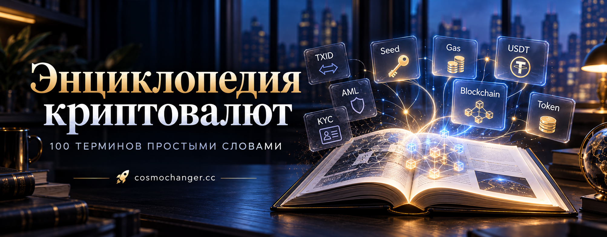 На CosmoChanger появилась Энциклопедия криптовалют: 100 терминов с объяснениями